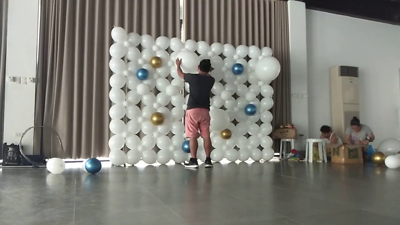 How To Make Balloon Wall part 2 DIY Balloon Wall Organic Balloon 