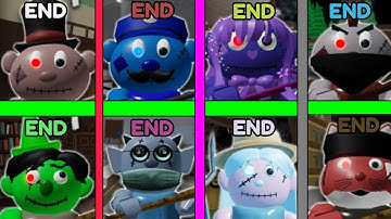 Roblox Puppet - All 8 Endings!