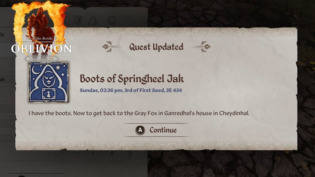 Oblivion Remastered Where I found Boots of Springheel Jak YouTube