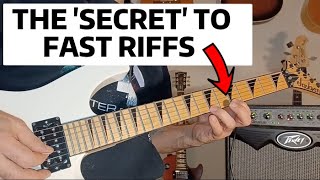 Fast Heavy Riff That's Easier Than You Think! Guitar Lesson
