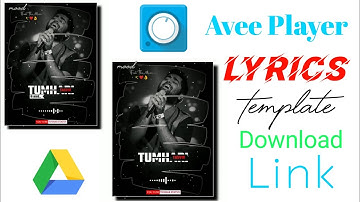 Lyrics Avee Player Template | Instagram Status Video | Avee Player Template Download link