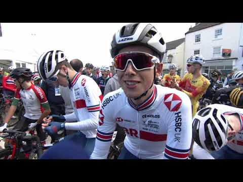 Samuel Watson - interview at the start - Junior Men's RR - Yorkshire WCh 2019