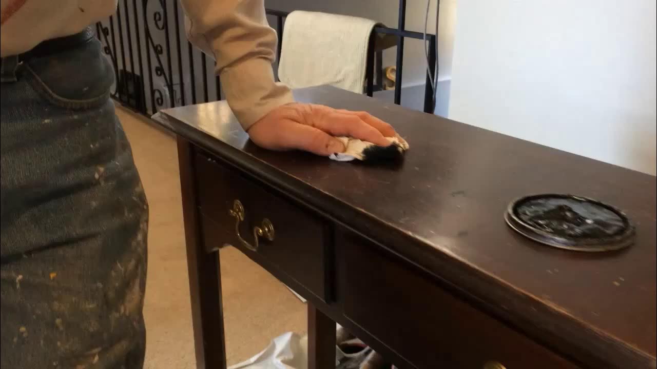 How to Quickly Fix Table Top Stain Finish YouTube