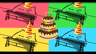 Happy Birthday - Bongo Cat (Поющие коты)