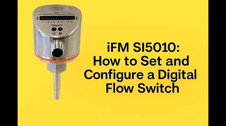 iFM SI5010: How to Set and Configure a Digital Flow Switch