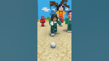 Thanos laughs at player 222 playing squid game marbles