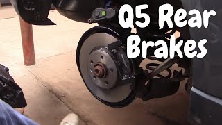 Replacing the rear brakes on an Audi Q5