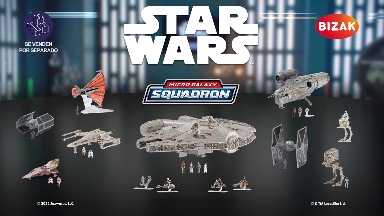 Halcón Milenario Star Wars Micro Galaxy Squadron con Sonidos