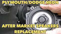 Plymouth/Dodge Neon speaker Aftermarket Replacement. How I did Mine. 