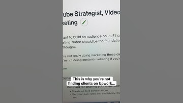 Why You’re NOT finding clients on Upwork… #upwork #freelancing