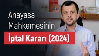 Türkiye Adalet Akademisi - 34 sayılı CBK - AYM İptal kararı - Yürürlülük Tarihi