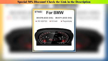 Exclusive For BMW X5 E70 X6 E71 Car LCD Dashboard Digital Cluster instrument 12.3" Panel Linux Syst
