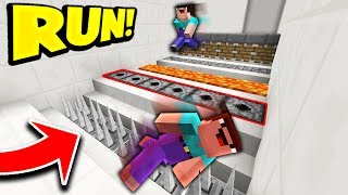 10 NOOBS vs DEADLY MINECRAFT TRAPS! (MINECRAFT 1.12 DEATH ESCAPE!)