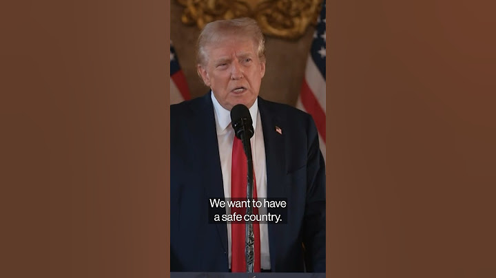 Trump at Mar-a-Lago: ‘We Want a Safe Country’
