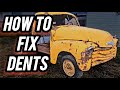 How to fix dents repair a badly damaged panel with simple tools