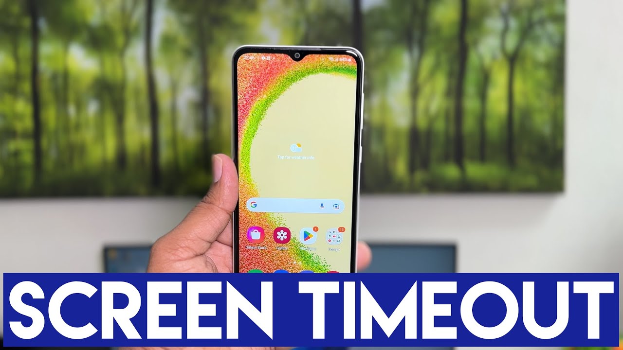 How to set screen timeout in Samsung Galaxy A04 YouTube