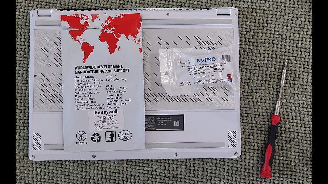 ASUS G14 Repaste with PTM7950 and K5 PRO