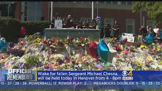 Procession And Wake To Be Held For Slain Sgt. Michael Chesna