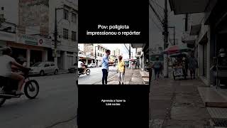 Ele impressionou o repórter falando japonês. Inteligência artificial #ia #veo3 #gemini