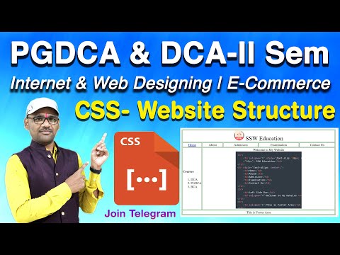 L5- CSS Tutorial | Internet and Web Designing | E Commerce | Website Structure with HTML & CSS