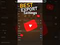 Best Premiere Pro Export Setting