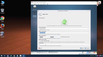 SparkyLinux in install in virtualbox