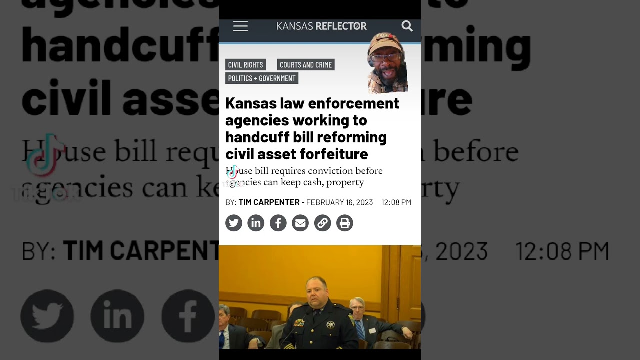 ⁣Kansas Police fighting against Civil Asset Forfeiture Reform. #kansas #civilassetforfeiture