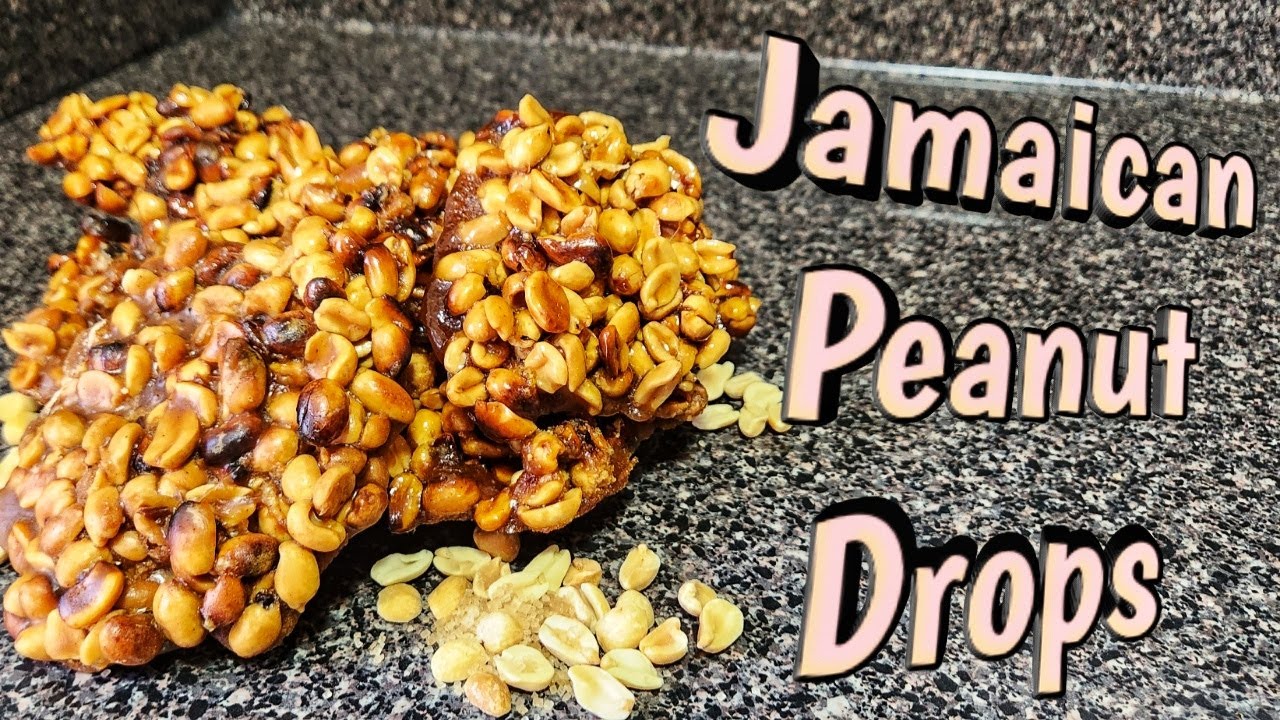 Sweet and Crunchy Peanut Drops 🥜 Jamaican Peanuts cake YouTube