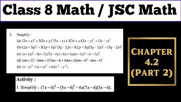 2. Class 8 math Chapter 4.2 | JSC Math | English Version