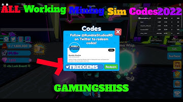 ALL Working Mining Sim Codes June-July 2022!