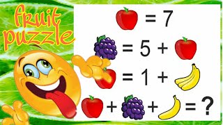 Fruit puzzle question models with answers |what'sup viral puzzle solution Fruit Crossword Viral Puzzle