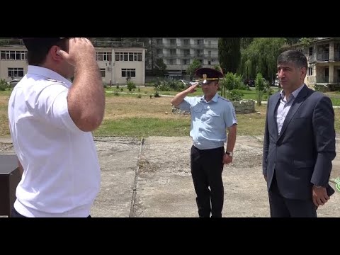 Министр внутренних дел Вальтер Бутба посетил Высшую школу милиции МВД Абхазии.