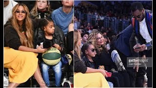 Blue Ivy Mean Muggin Diddy After Taking Her Photo At NBA All Star Game