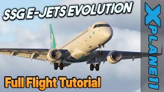 SSG E-Jets Evolution E170/E195 Full Flight TUTORIAL [X-Plane 11] screenshot 4