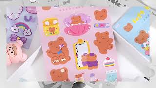 Bale Bear and Friends Diary Deco Stickers - Sticker Unik - Sticker