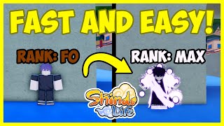 The FASTEST And EASIEST Way to Rank Up In Shindo Life