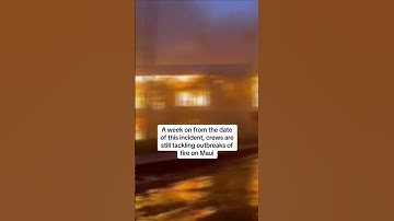 People avoid Maui fire by jumping in pool