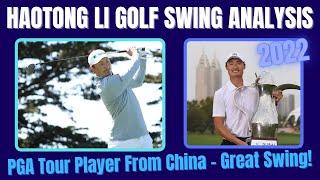 Haotong Li Golf Swing ( Analysis  2022 )