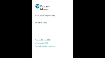 2024 PEARSON EDEXCEL GCSE BUSINESS PAPER 2 (1BS0/02: building a business).