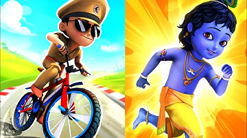 Little Singham Cycle Race Vs Little Singham (iOS Android) No Commentary | Pure Gaming Video