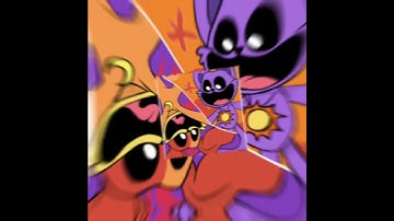 Catnap and dogday edit cap cut smiling critters poppy playtime