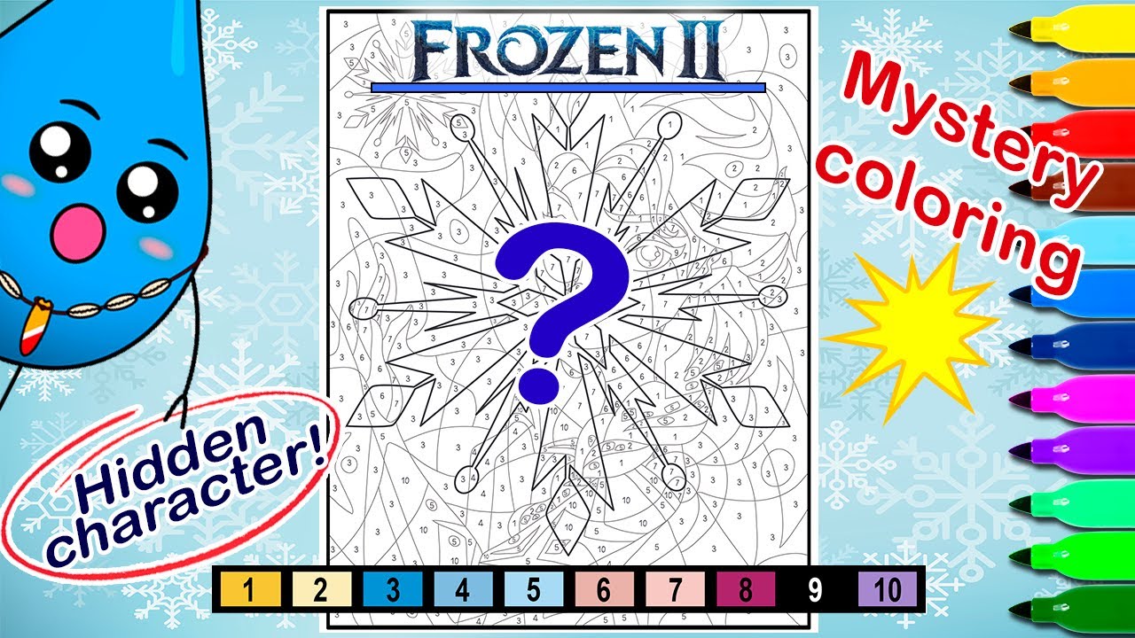 Mystery Coloring Book Disney Frozen | Surprise Character - YouTube
