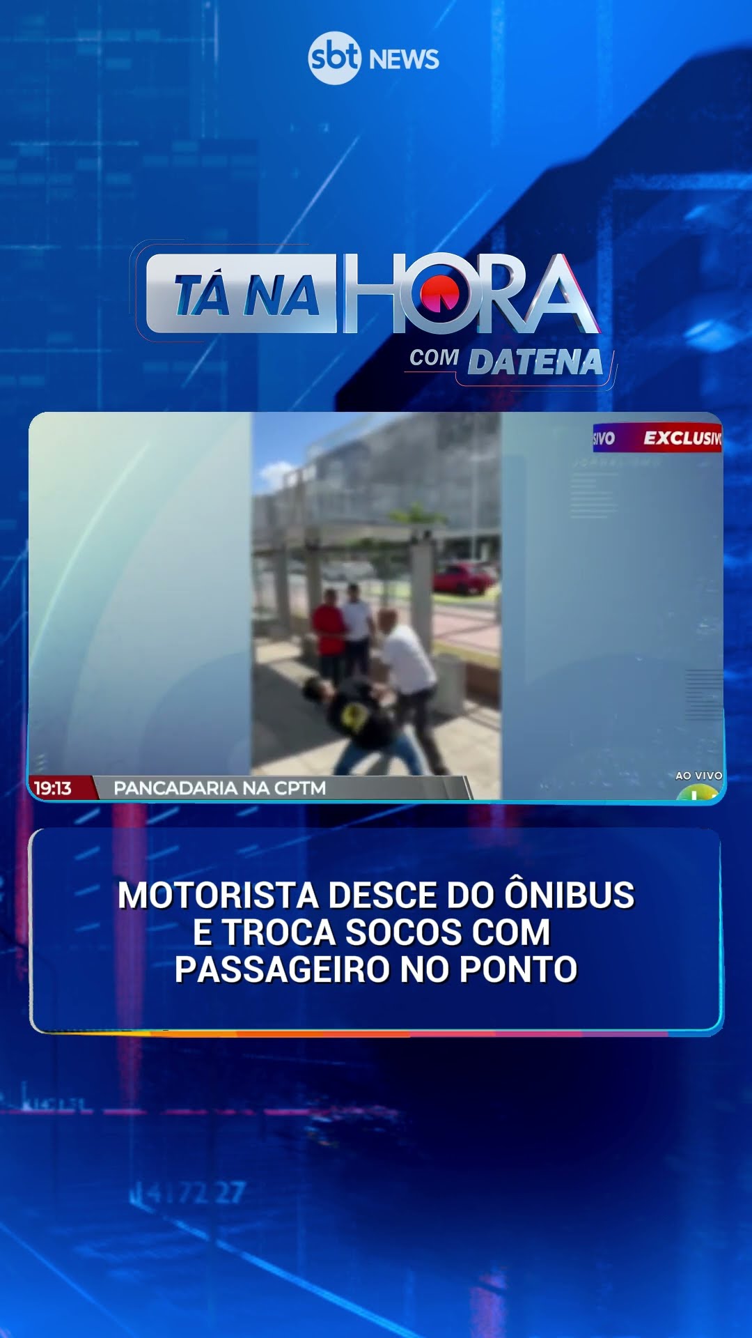 Motorista rodoviário troco socos com homem em ponto de ônibus em Salvador | Tá na Hora