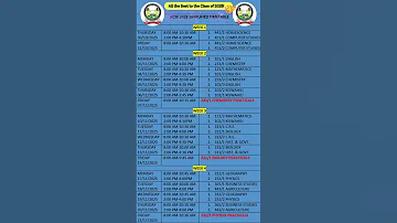 KCSE 2025 Timetable Simplified 