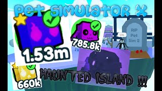 THE HAUNTED ISLAND ! REALLY GOOD PETS ! MASSIVE HAUNTED CHEST !!! - Pet Simulator X - Episode 20