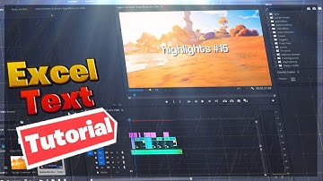 Tutorial : How To Make Excel Highlights Text In Premiere Pro!