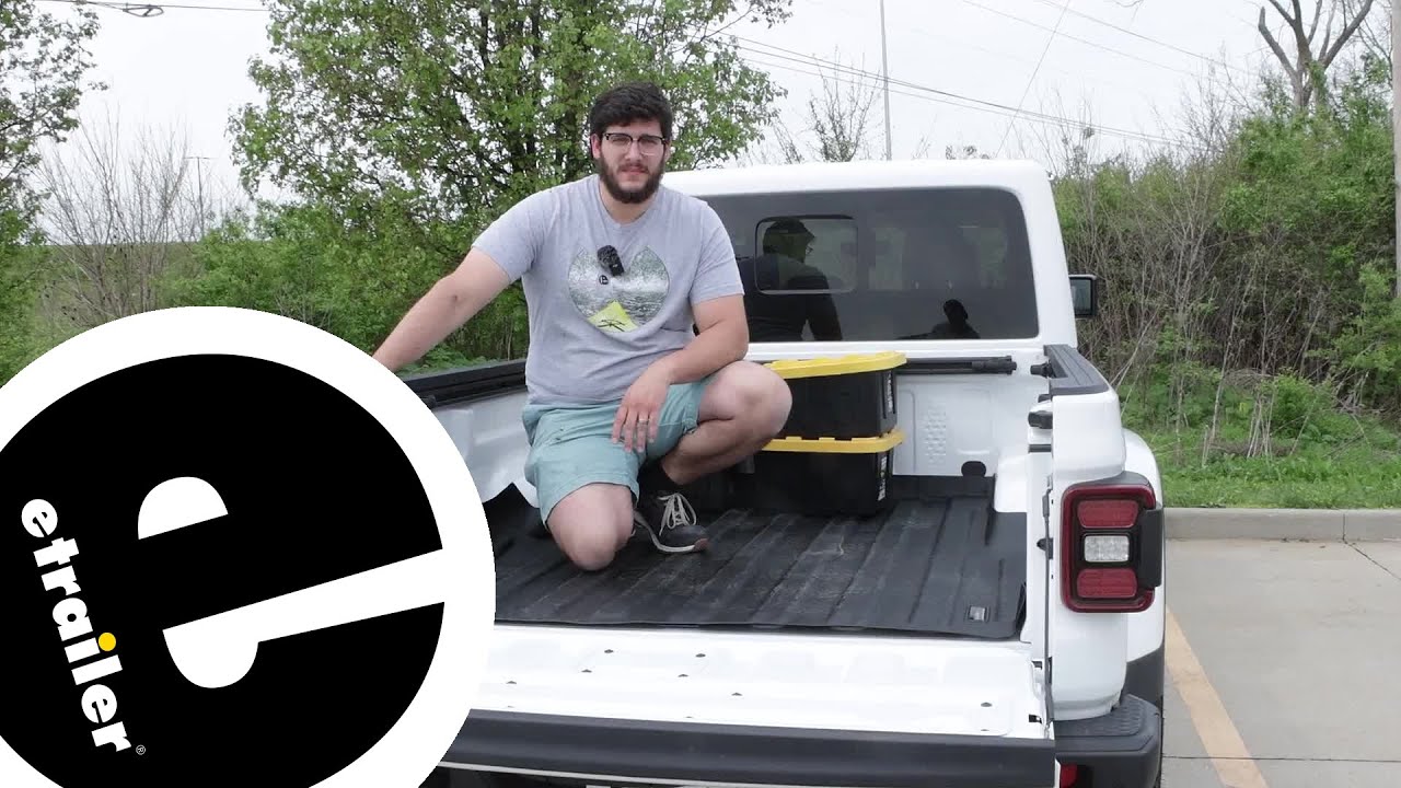 etrailer | Set up: WeatherTech TechLiner Custom Truck Bed Mat on a 2023 Jeep Gladiator