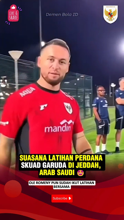 MOMEN LATIHAN PERDANA TIMNAS INDONESIA DI JEDDAH ARAB SAUDI 🤩 #oleromeny #beritatimnas