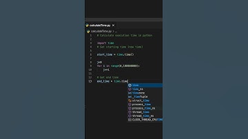 Time Execution in Python #shorts #python