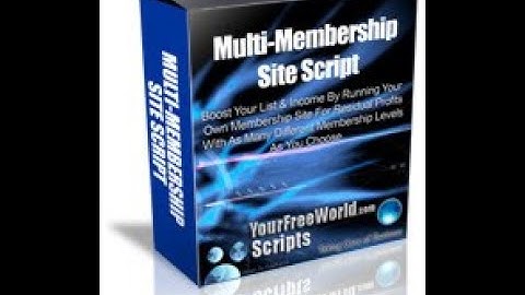 Multi Membership Script Admin area - How to Use